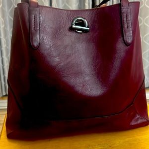 Botkier SoHo Leather Tote in Malbec